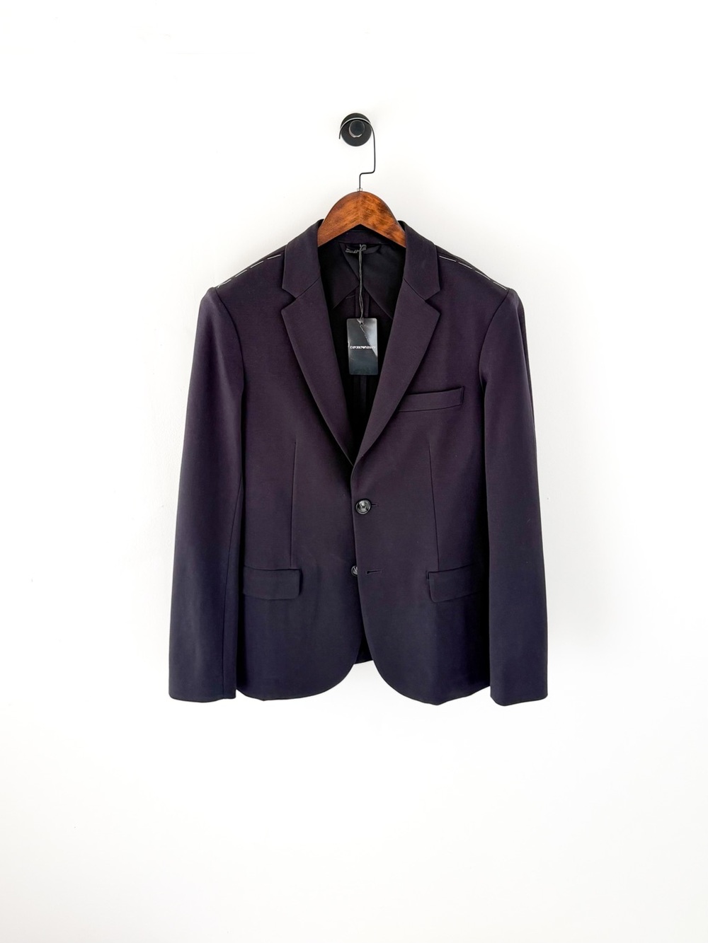 NEW Emporio Armani Navy Blue Stretch Italian Blazer Sport Coat 38R - Picture 3 of 13